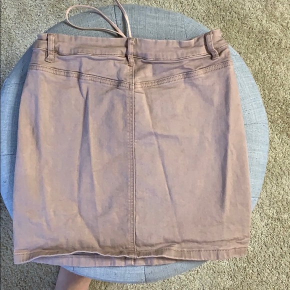 EVERYTHING MUST GO Lace up tan Missguided skirt - Picture 4 of 4